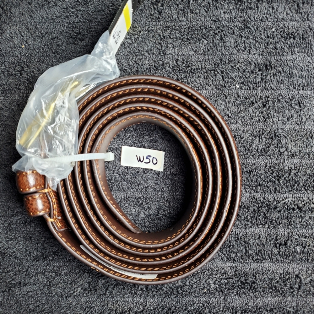 Men's Leather Belt | Size: 58 | Color: Brown | 1-Sided | SKU: W-50 | RRR Belts